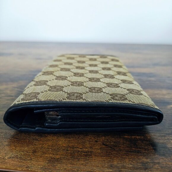 Vintage GUCCI Canvas Continental Wallet - Picture 9 of 15